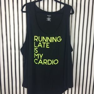 Torrid Active Black Cardio Tank Top